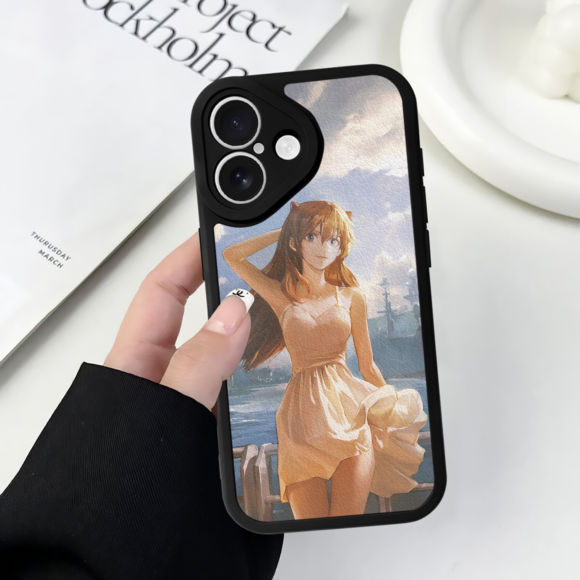 （画像用） EVA 新世紀エヴァンゲリオン 【iPhone 16シリーズ対応】シリコンスマホケース（レザー調） 材質：シリコン